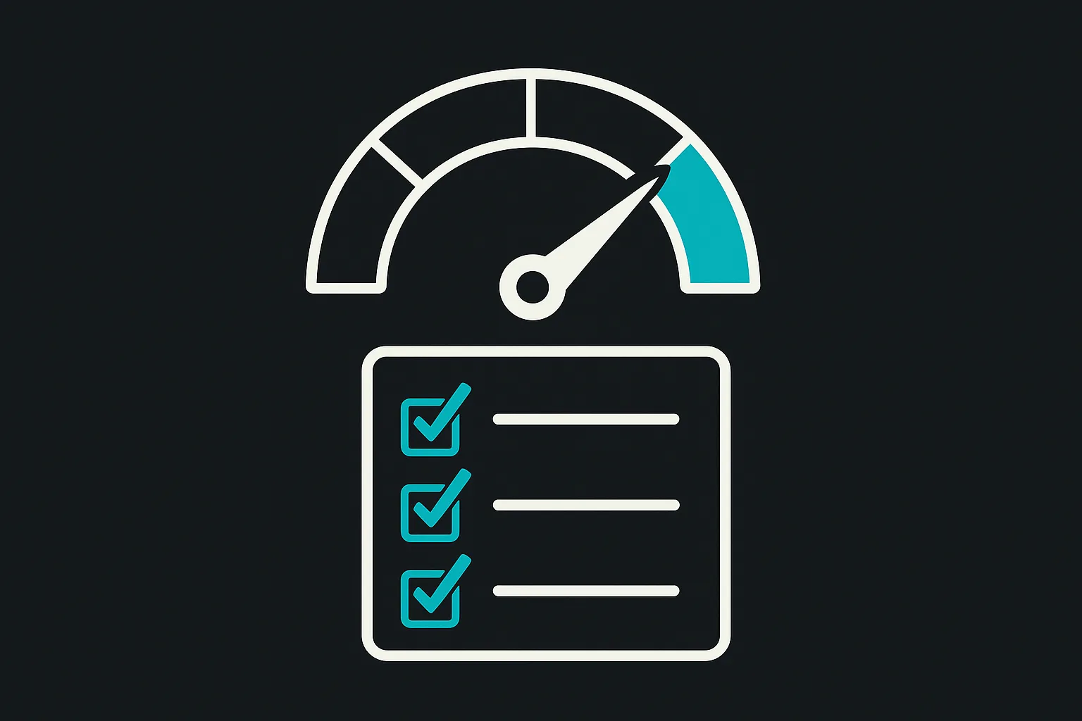 Simple scorecard with three questions and a needle pointing toward one of three hiring paths