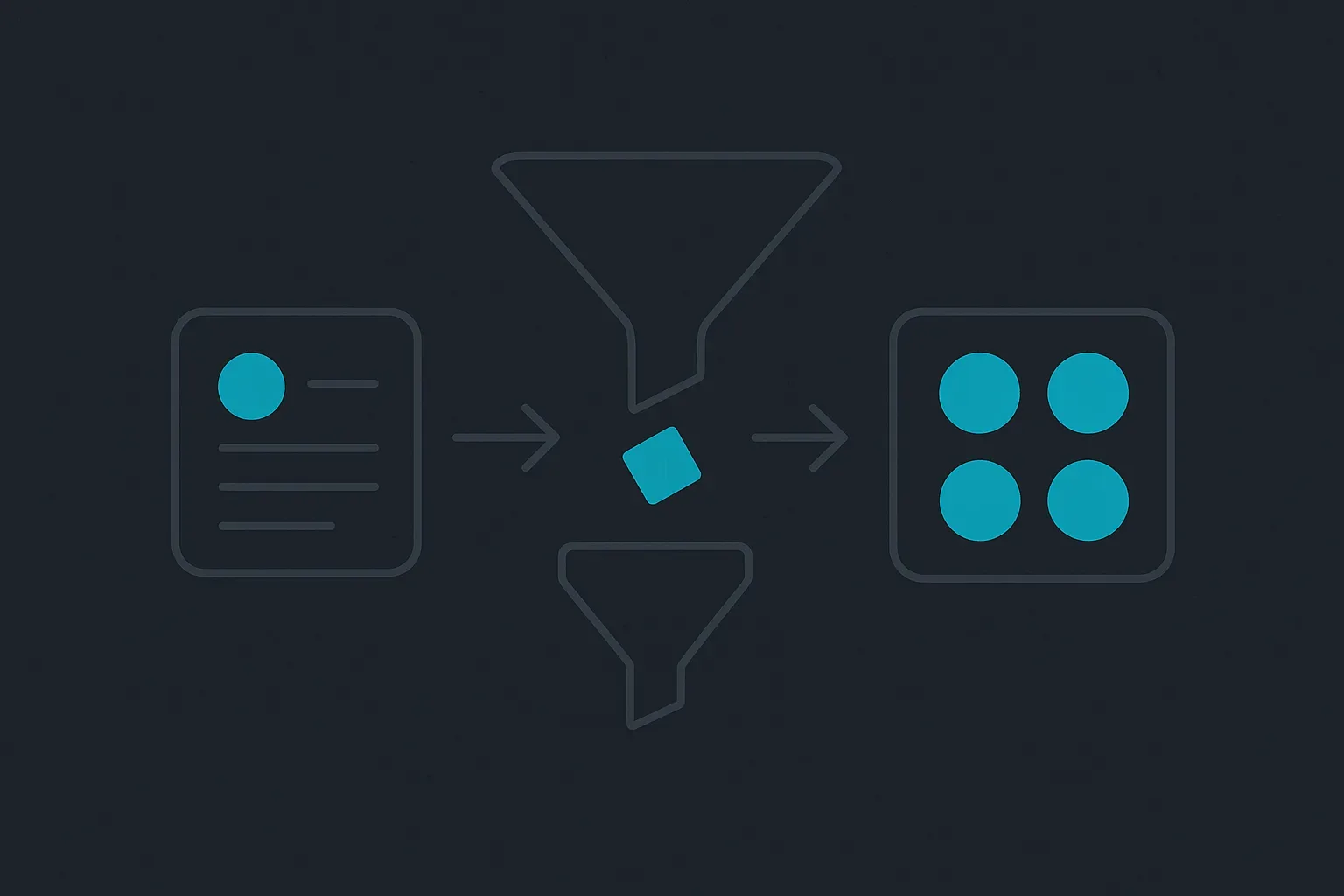 A diagram showing a query filter parameter being silently stripped, with the resulting request returning an entire dataset instead of a scoped result